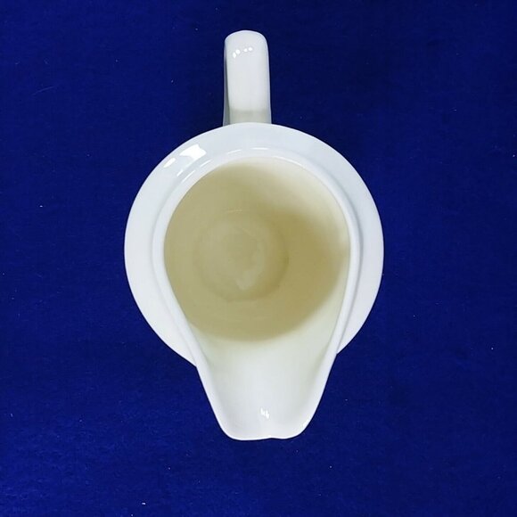 Vtg Thomson Pottery White Creamer Pitcher China 4" Microwave & Dishwasher Safe - Picture 5 of 7